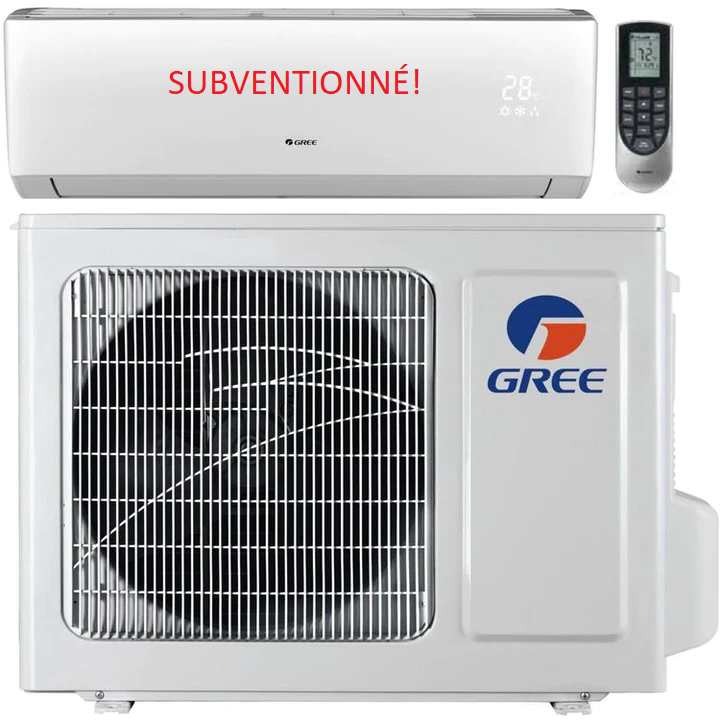SUBVENTION! Thermopompe GREE 18 000 BTU 30 SEER (kit d'installation et livraison inclus) SAPPHIRE